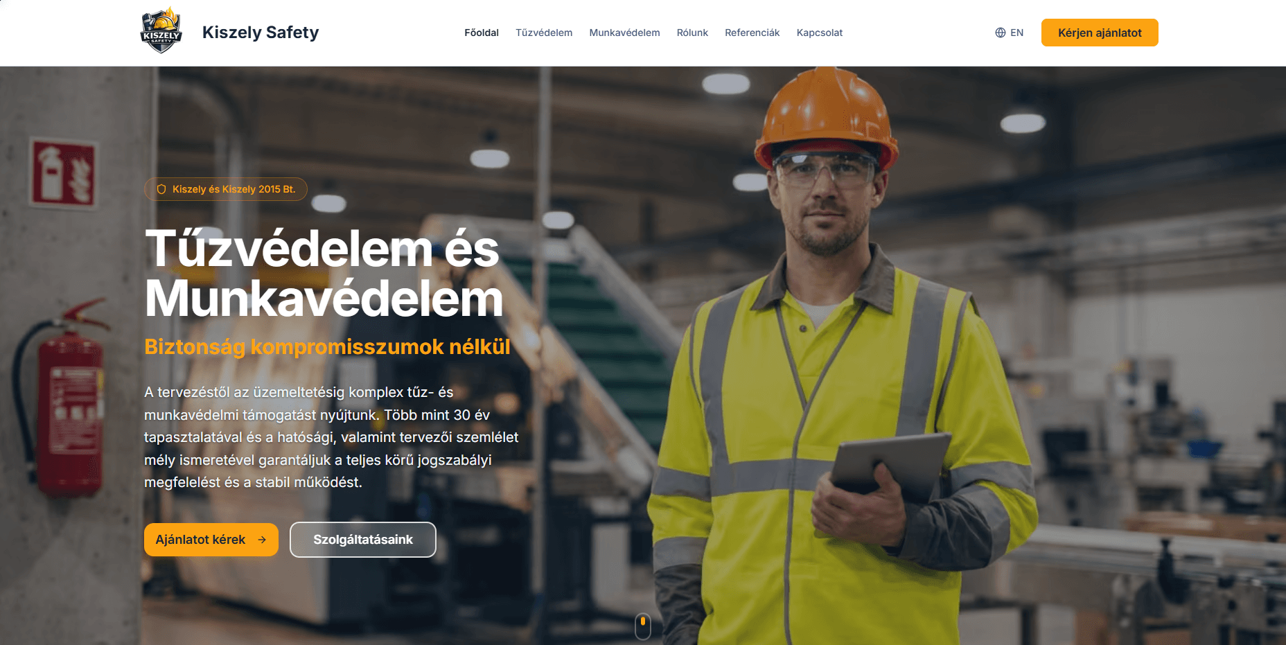 Munkavédelmi Portál screenshot